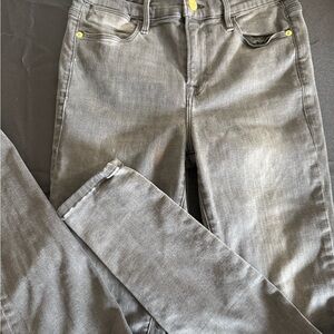 Frame Denim Gray Straight Leg Jeans
